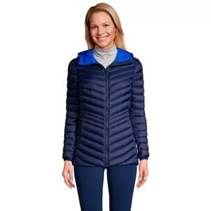 Lands' End Women's Lands' End Down Ultralight Packable Hooded Jacket, Size: XS, Blue