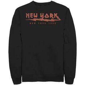 Unbranded Juniors' New York Electric 1990 Retro Fleece Graphic Top, Girl's, Size: Large, Black