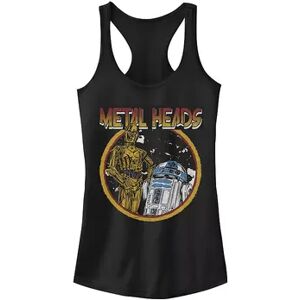 Juniors' Star Wars Metal Head Droids Tank Top, Girl's, Size: Medium, Black