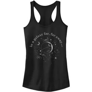 Star Wars Juniors' Star Wars Death Star In A Galaxy Far Far Away Tank Top, Girl's, Size: XL, Black