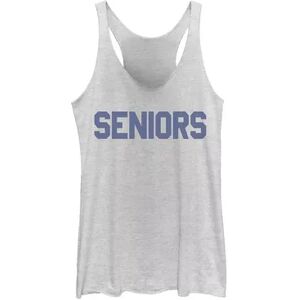 Licensed Character Juniors' Dazed And Confused Seniors Bold Blue Text Graphic Tank, Girl's, Size: Small, White