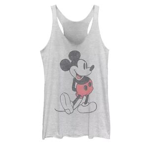 Licensed Character Disney's Mickey & Friends Mickey Mouse Vintage Portrait Racerback Tank Top, Women's, Size: Small, White