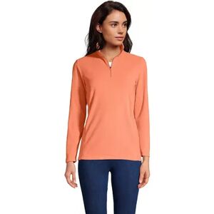 Lands' End Women's Lands' End 1/4-Zip Fleece Pullover, Size: XS, Drk Orange