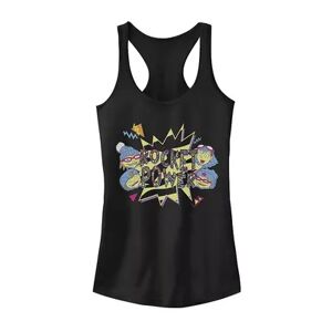 Licensed Character Juniors' Rocket Power Retro Group Logo Tank, Girl's, Size: Large, Black