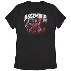 Licensed Character Juniors' Marvel Avengers Assemble Red Hue Portrait Tee, Girl's, Size: Large, Black