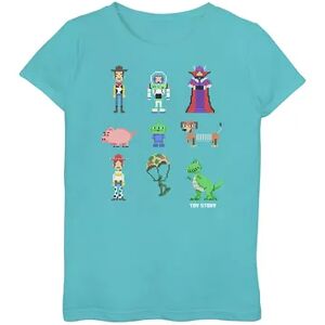 Licensed Character Girls 7-16 Disney / Pixar Toy Story 8-Bit Characters Graphic Tee, Girl's, Size: Small, Blue