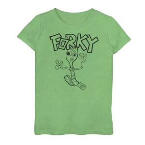Licensed Character Girls 7-16 Disney / Pixar Toy Story 4 Forky Doodle Graphic Tee, Girl's, Size: Medium, Green