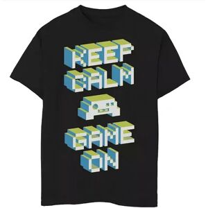 Unbranded Boys 8-20 Keep Calm Game On Graphic Tee, Boy's, Size: XL, Black