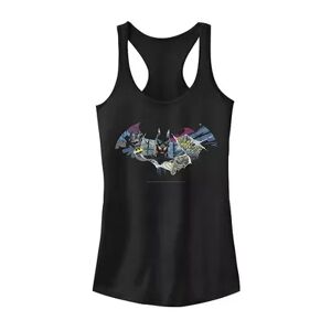 Licensed Character Juniors' DC Comics Batman Dark Comic Logo Tank Top, Girl's, Size: XL, Black