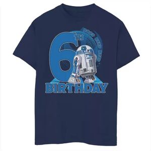 Star Wars Boys 8-20 Star Wars R2-D2 Boop Beep Beep 6th Birthday Graphic Tee, Boy's, Size: XS, Blue