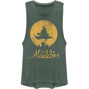 Licensed Character Disney's Aladdin Juniors' Magic Carpet Ride Muscle Tee, Girl's, Size: XXL, Green