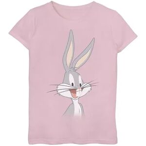 Licensed Character Girls 7-16 Looney Tunes Bugs Head Portrait Graphic Tee, Girl's, Size: Large, Pink