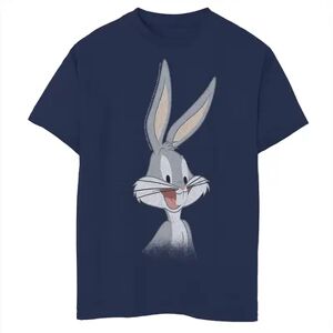 Licensed Character Boys 8-20 Looney Tunes Bugs Bunny Head Bug Face Graphic Tee, Boy's, Size: Medium, Blue