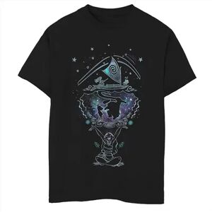 Disney s Moana Boys 8-20 Dream Galaxy Maui Outline Graphic Tee, Boy's, Size: XL, Black