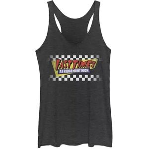 Licensed Character Juniors' Fast Times At Ridgemont High Faded Checker Logo Graphic Tank, Girl's, Size: XS, Oxford