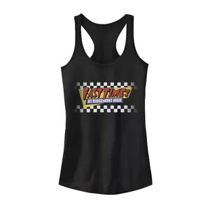 Licensed Character Juniors' Fast Times At Ridgemont High Faded Checker Logo Graphic Tank, Girl's, Size: XL, Black