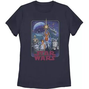 Licensed Character Juniors' Star Wars Star Redux Graphic Tee, Girl's, Size: Small, Blue