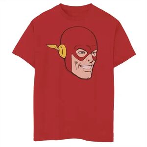 Licensed Character Boys 8-20 Flash Smiling Retro Head Shot Graphic Tee, Boy's, Size: Small, Red