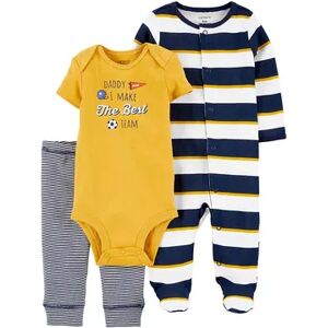 Carter's Baby Carter's 3-Piece Soccer Bodysuit, Sleep & Play & Pants Set, Infant Boy's, Size: Newborn, Assorted