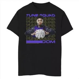 Licensed Character Boys 8-20 Space Jam 2 Dom Tune Squad Word Stack Portrait Graphic Tee, Boy's, Size: Medium, Black