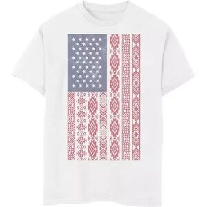 Licensed Character Boys 8-20 Americana Native American Inspired Flag Red White Blue Graphic Tee, Boy's, Size: Small