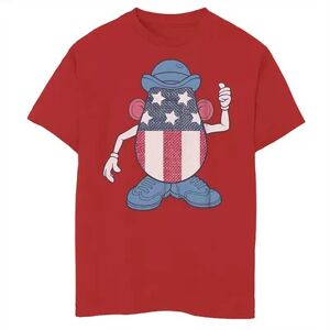 Licensed Character Boys 8-20 Mr. Potato Head American Flag Fill Graphic Tee, Boy's, Size: Large, Red