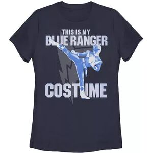 Licensed Character Juniors' Power Rangers Blue Ranger Halloween Tee, Girl's, Size: XXL