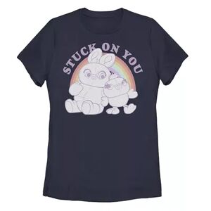 Licensed Character Disney / Pixar's Toy Story 4 Ducky & Bunny Stuck On You Tee, Girl's, Size: Medium, Blue