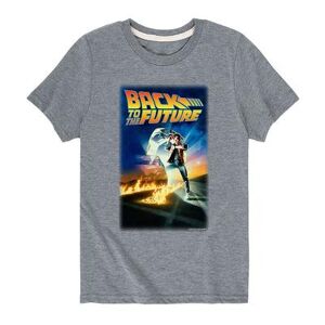 Licensed Character Boys 8-20 Back To The Future Movie Poster Tee, Boy's, Size: Small, Grey