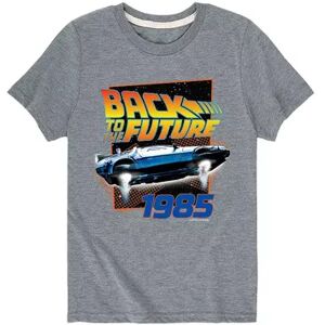 Licensed Character Boys 8-20 Back To The Future 1985 Tee, Boy's, Size: Medium, Grey