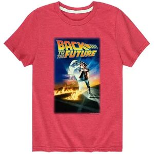 Licensed Character Boys 8-20 Back To The Future Movie Poster Tee, Boy's, Size: XL, Red