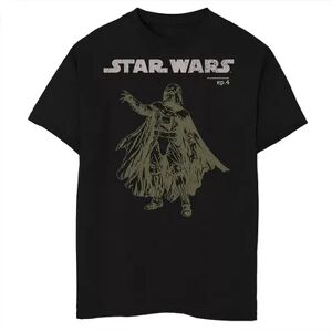 Licensed Character Boys 8-20 Star Wars Episode 4 Darth Vader Posed Portrait Tee, Boy's, Size: Large, Black