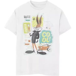 Licensed Character Boys 8-20 Looney Tunes Bugs Bunny Collage Tee, Boy's, Size: XL, White