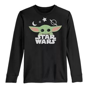 Licensed Character Boys 8-20 Star Wars Star Child Portrait Long Sleeve Graphic Tee, Boy's, Size: XL, Black