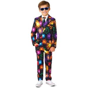 Suitmeister Boys 4-16 Suitmeister Fireworks Black New Year's Party Jacket, Pants & Tie Suit Set, Boy's, Size: 14-16