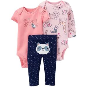 Baby Girl Carter's 3-Piece Panda Bodysuit Set, Infant Girl's, Size: 18 Months, Pink