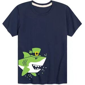 Licensed Character Boys 8-20 St. Patricks Day Shark Graphic Tee, Boy's, Size: Large, Blue