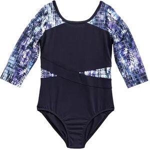 RAINBEAU MOVES Girls 4-16 Rainbeau Moves 3/4-Sleeve Leotard, Girl's, Size: XS, Black