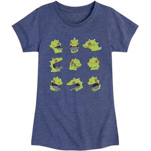 Nickelodeon Girls 7-16 Rugrats Reptar Head Graphic Tee, Girl's, Size: XL, Blue