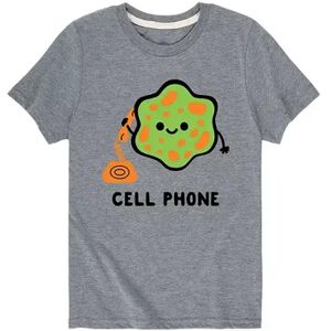 Licensed Character Boys 8-20 Cell Phone Graphic Tee, Boy's, Size: Large, Grey