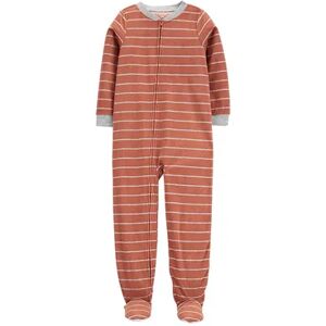 Boys 4-14 Carter's 1-Piece Footie Pajamas, Boy's, Orange Stripe