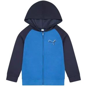 Puma Boys 8-20 PUMA Full Zip Hoodie, Boy's, Size: XL, Med Blue