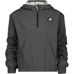 New Balance Girls 7-16 New Balance 1/4-Zip Fleece Hoodie, Girl's, Size: Small, Silver