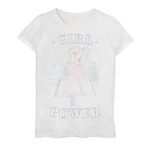 Girls 7-16 Girls Disney / Pixar Toy Story Bo Peep Girl Power Graphic Tee, Girl's, Size: Small, White