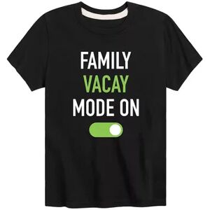 Licensed Character Boys 8-20 Family Vacay Mode On Graphic Tee, Boy's, Size: Medium, Black