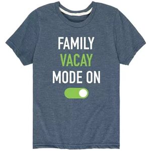 Licensed Character Boys 8-20 Family Vacay Mode On Graphic Tee, Boy's, Size: Large, Blue