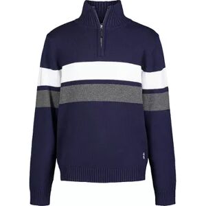 IZOD Boys 8-20 IZOD Stripe 1/4-Zip Sweater, Boy's, Size: Small 8, Dark Blue