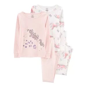 Carter's Girls 4-14 Carter's Tops & Bottoms Pajama Set, Girl's, Size: 5, Unicorns