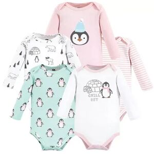 Hudson Baby Infant Girls Cotton Long-Sleeve Bodysuits, Girl Penguin, Infant Girl's, Size: 0-3 Months