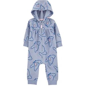 Baby Girl Carter's Butterfly Hooded Jumpsuit, Girl's, Size: 9 Months, Med Blue